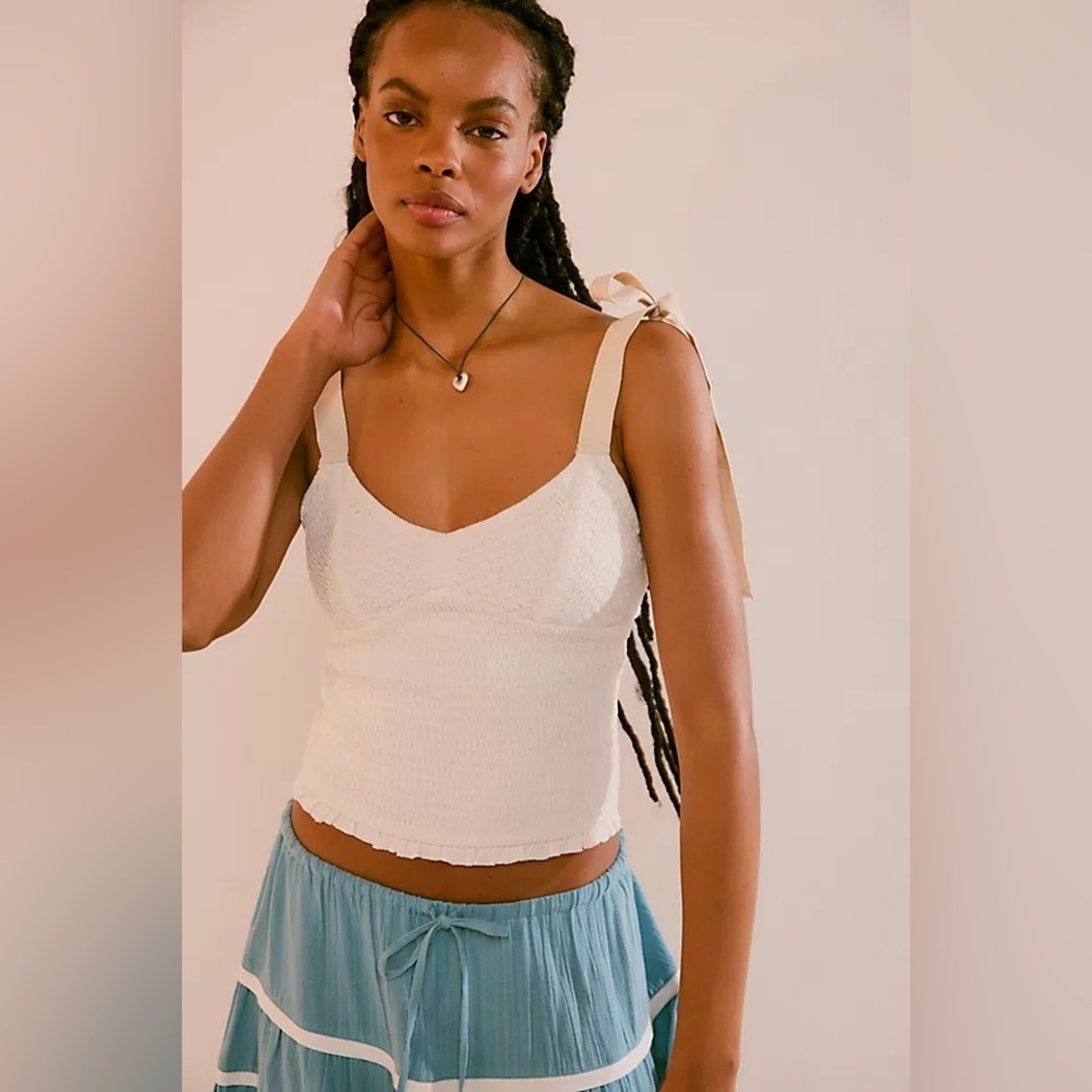Free people Dawn Smocked Top